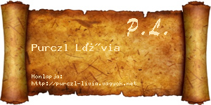 Purczl Lívia névjegykártya